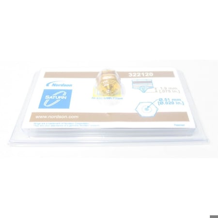 Nordson HOT MELT NOZZLE 0.51MM 0.020IN OTHER HOT MELT PARTS AND ACCESSORY 322120